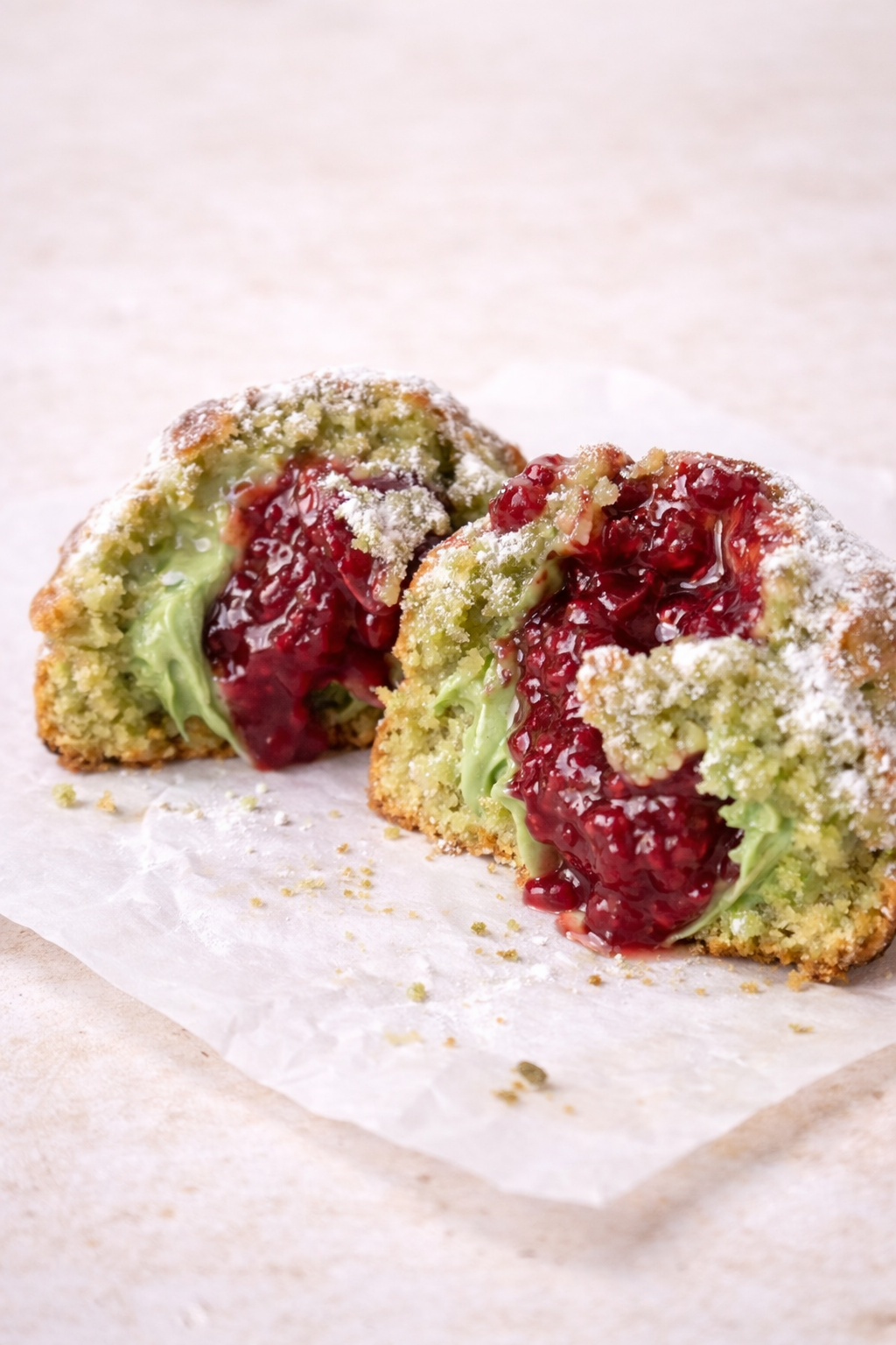 Matcha Raspberry Cookie