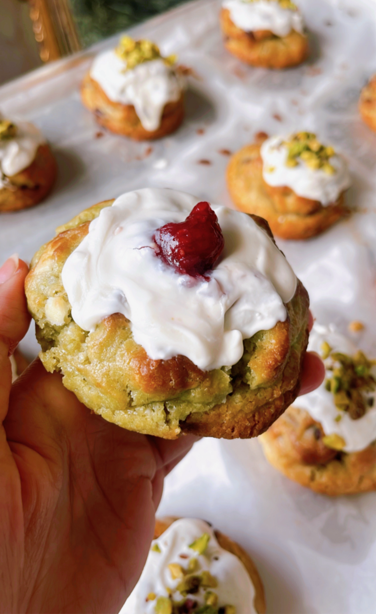 Matcha Raspberry Cookie