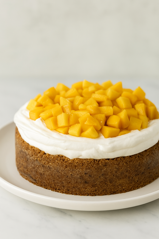 Lemon Mango Cookie Tart